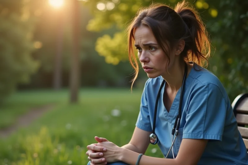 What are the signs of compassion fatigue in helping professionals?
